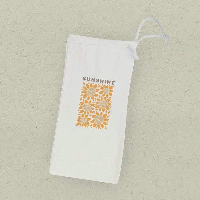 Sunflower Poster - Canvas Wine Bag