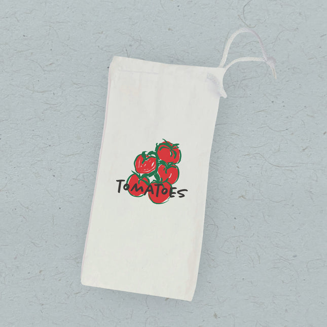 Red Tomatoes - Summer Canvas Wine Bag