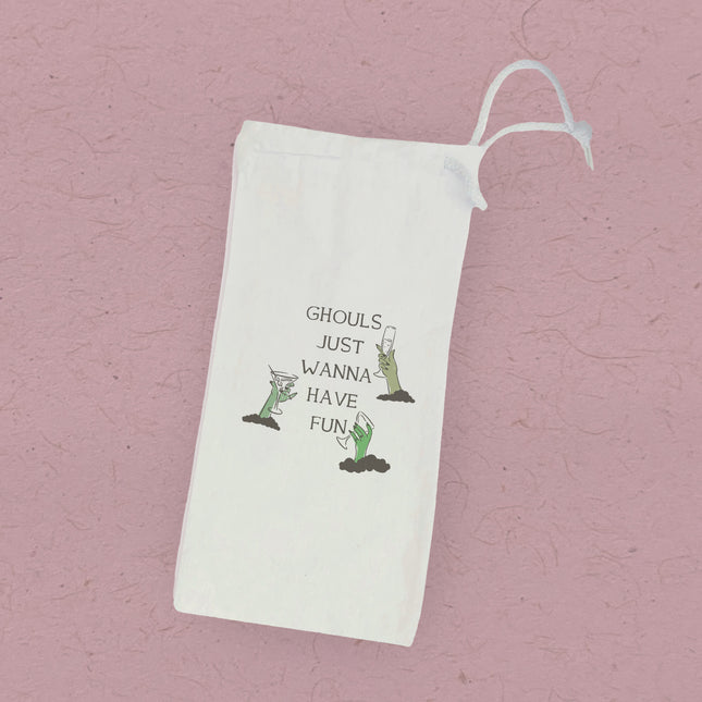 Ghouls Fun - Halloween Canvas Wine Bag