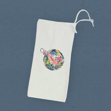 Christmas Bauble - Canvas Wine Bag