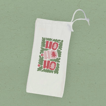Ho Ho Ho - Canvas Wine Bag