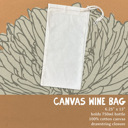 Twinkling Lights Tree - Customizable Canvas Wine Bag