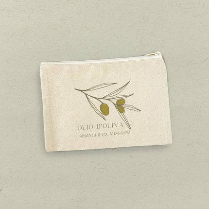 Olio d'Oliva City State - Custom Canvas Zipper Pouch