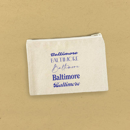 Mixed Fonts - Custom Canvas Zipper Pouch