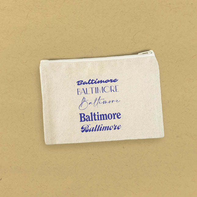Mixed Fonts - Custom Canvas Zipper Pouch