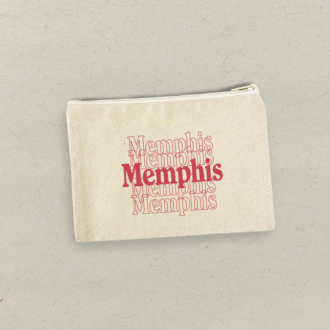 Retro Repeats - Custom Canvas Zipper Pouch