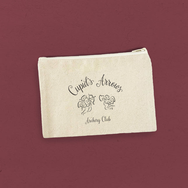 Cupid's Arrows - Valentine's Canvas Zipper Pouch