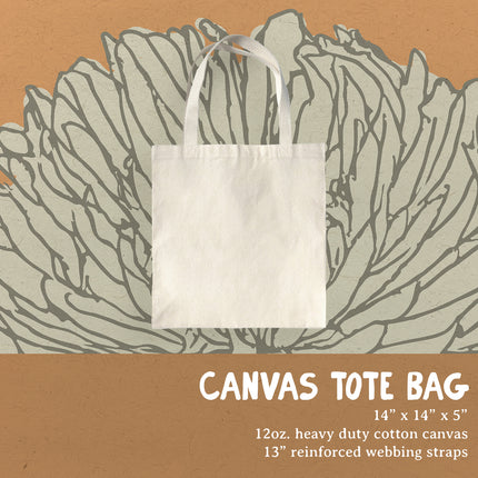 Twinkling Lights Tree - Customizable Canvas Tote Bag