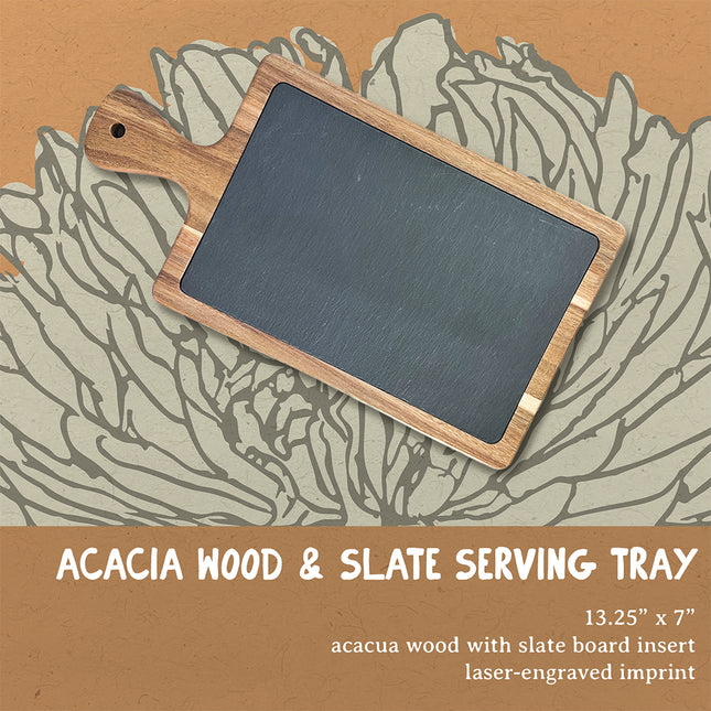 Making Spirits Bright - Custom Slate Serving Board