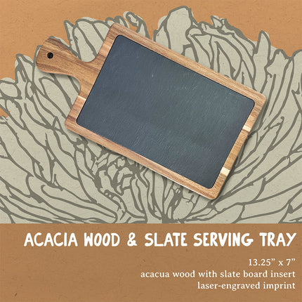 Bonjour Trois - Slate Serving Board