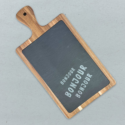 Bonjour Trois - Slate Serving Board