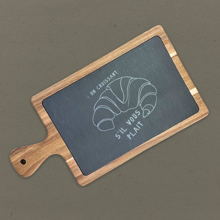 Un Croissant - Slate Serving Board