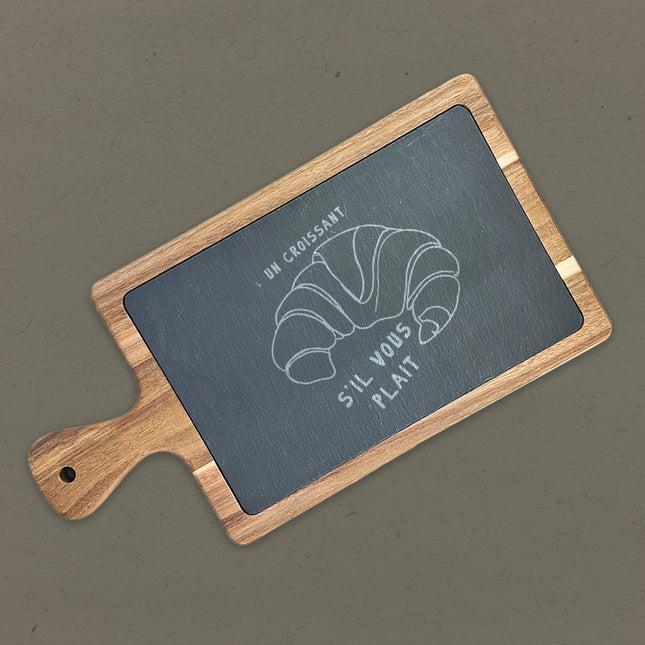 Un Croissant - Slate Serving Board