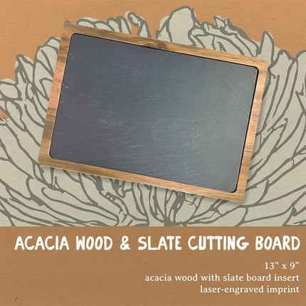 Making Spirits Bright - Custom Slate Serving Board