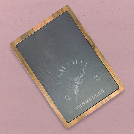 Hand Drawn Branch - Slate Serving Board