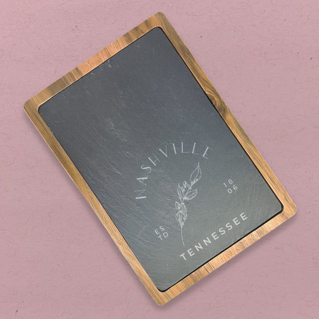 Hand Drawn Branch - Slate Serving Board