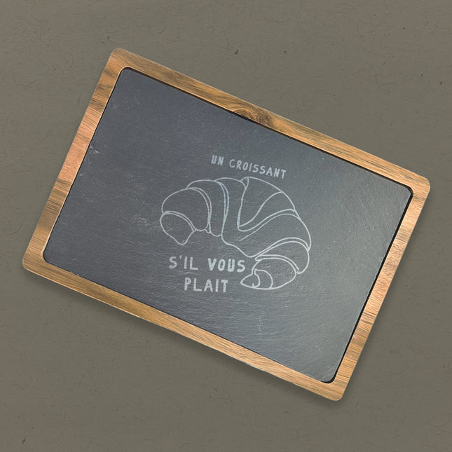 Un Croissant - Slate Serving Board