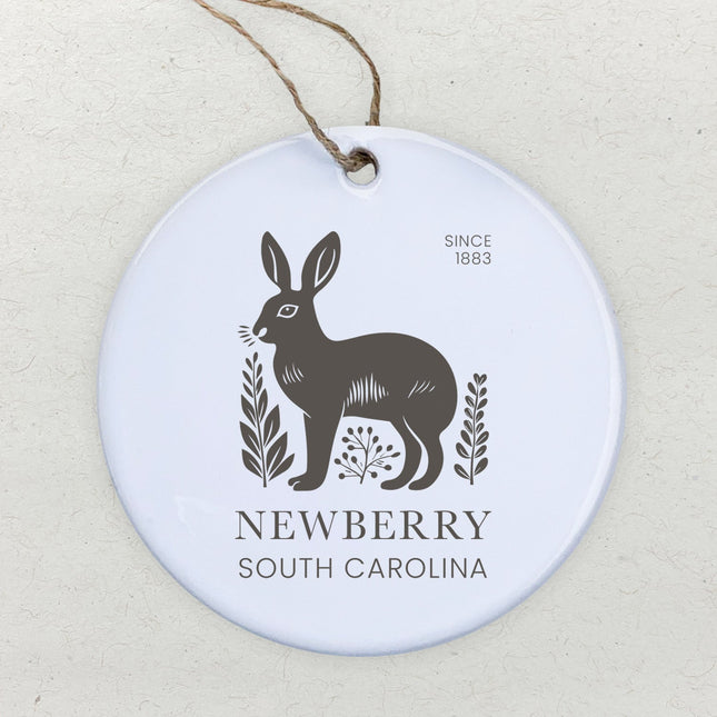 Rabbit City State Est - Custom Ornament