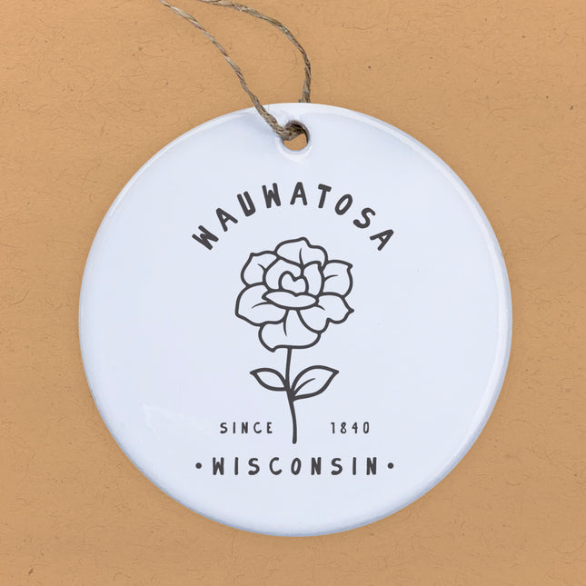 Rose City State Est - Custom Ornament