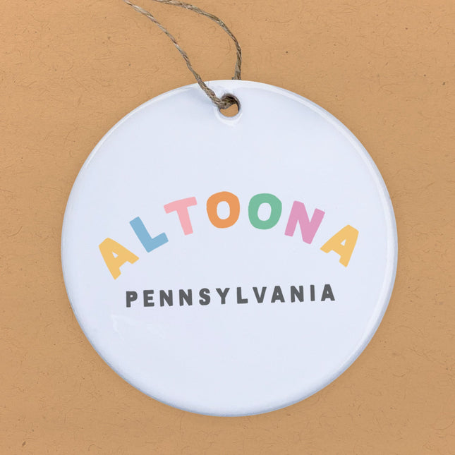 Colorful City/State - Custom Ornament