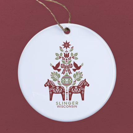 Scandanavian Holiday Tree - Custom Ornament
