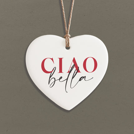 Ciao Bella - Heart Shaped Ornament