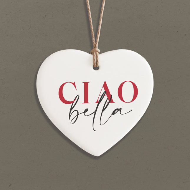 Ciao Bella - Heart Shaped Ornament
