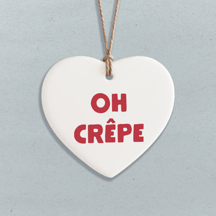 Oh Crepe - Heart Shaped Ornament