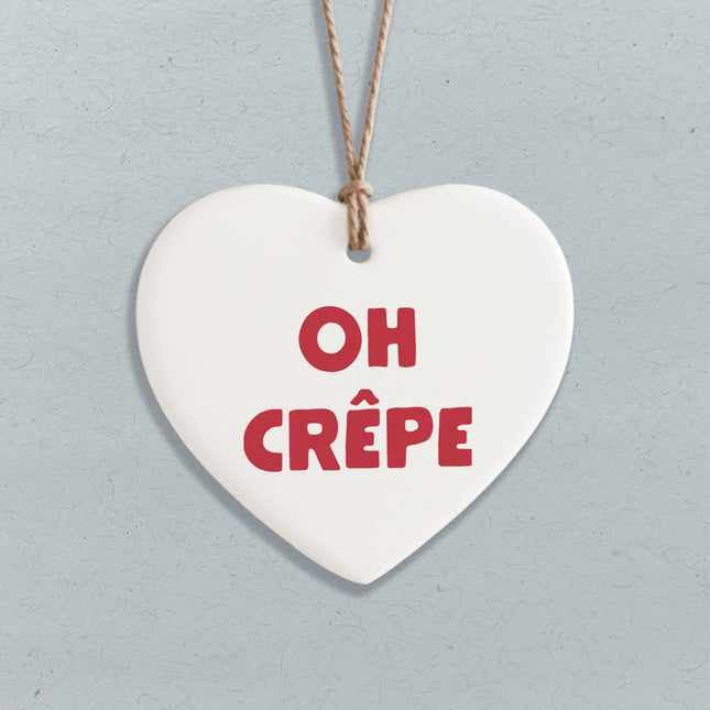 Oh Crepe - Heart Shaped Ornament