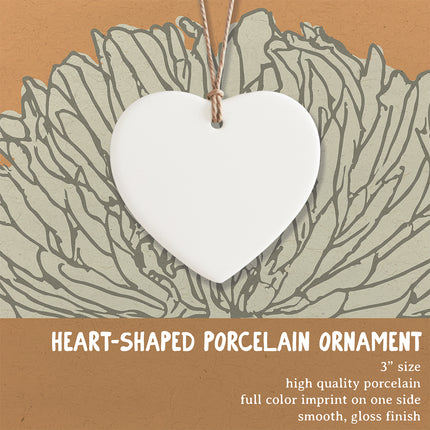 State Locale - Custom Heart Shaped Ornament