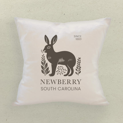Rabbit City State Est - Custom Square Canvas Pillow