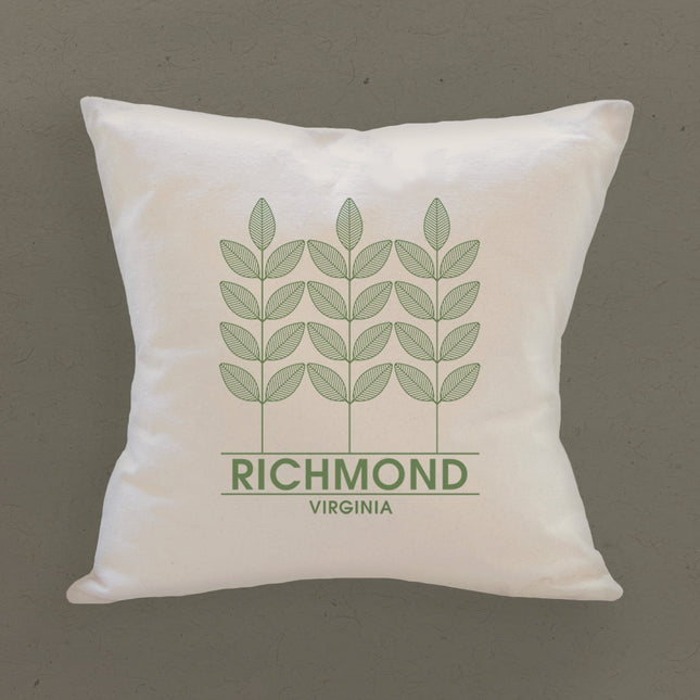 Three Plants City State - Custom Square Canvas Pillow