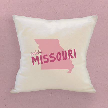 State Locale - Custom Square Canvas Pillow