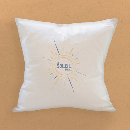 Le Soleil Brille (The Sun is Shining) - Square Canvas Pillow