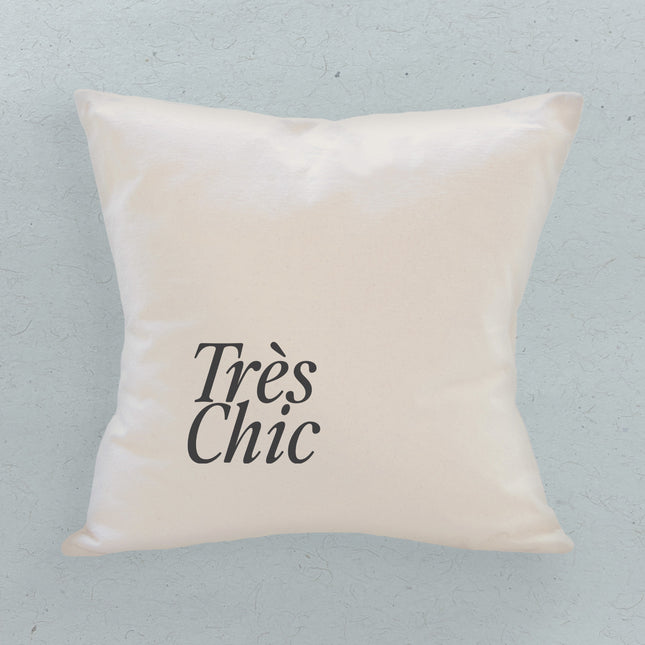 Tres Chic - Square Canvas Pillow