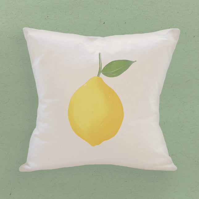 Lemon - Customizable Square Canvas Pillow