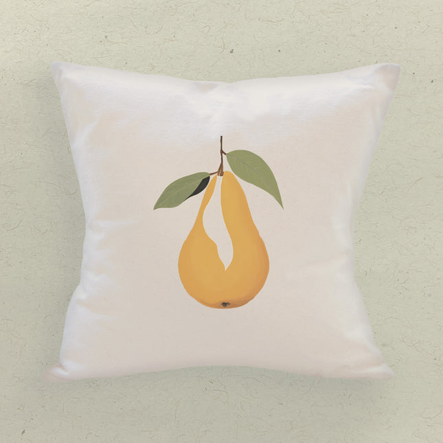 Pear - Customizable Square Canvas Pillow