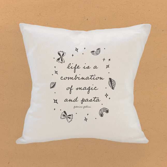 Magic and Pasta - Square Canvas Pillow