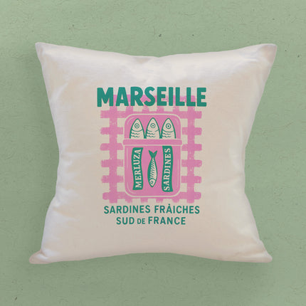 Sardines de Marseille - Square Canvas Pillow