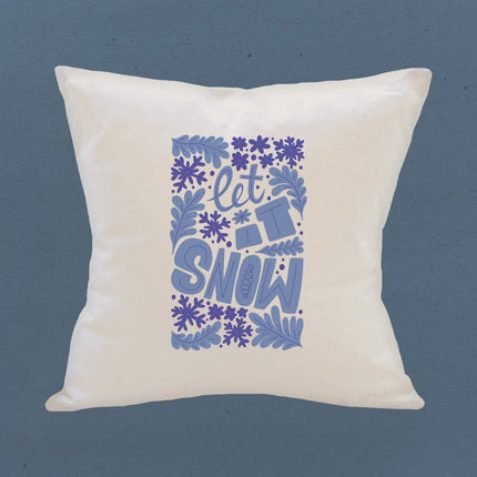 Let it Snow - Square Canvas Pillow