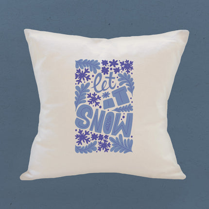 Let it Snow - Square Canvas Pillow