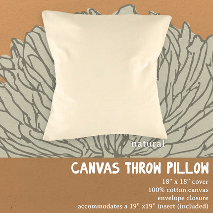 Shiny Coffee Cups - Square Canvas Pillow