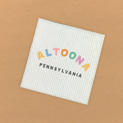 Colorful City/State - Custom Swedish Dish Cloth