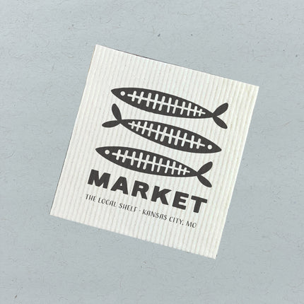 Fish Bone Market - Custom Swedish Dish Cloth
