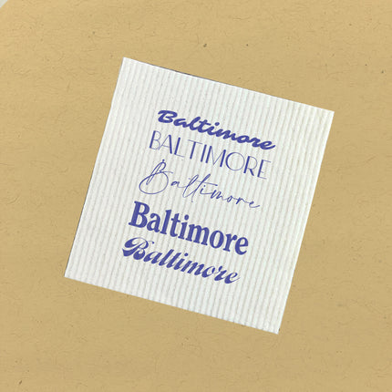 Mixed Fonts - Custom Swedish Dish Cloth