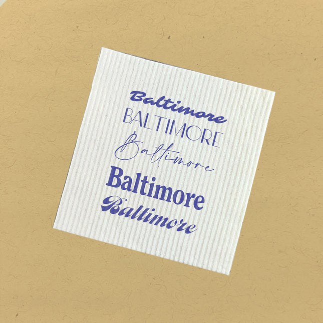 Mixed Fonts - Custom Swedish Dish Cloth