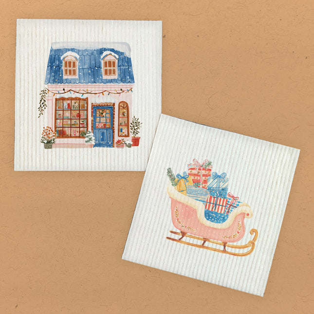 Sleigh Rosé - 2pk Swedish Dish Cloth