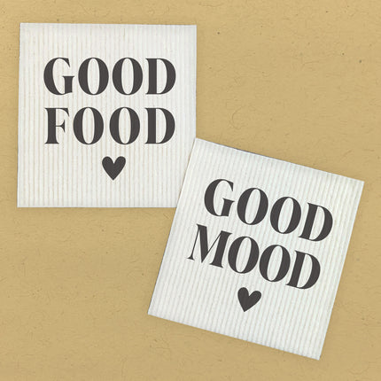 Good Food Good Mood - 2pk Swedish Dish Cloth