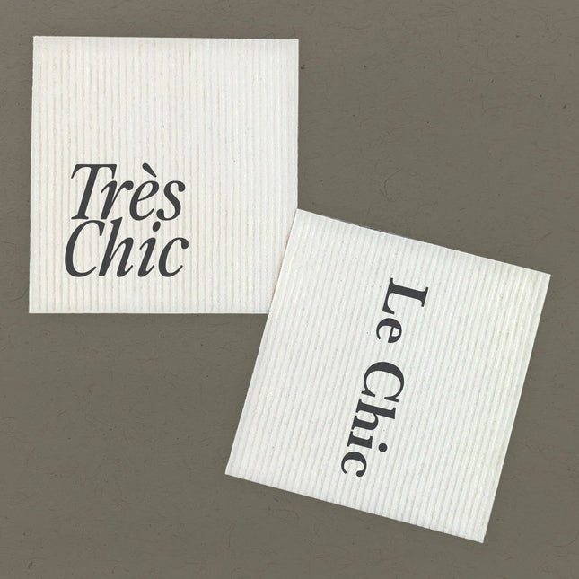 Le Chic, Tres Chic  - 2pk Swedish Dish Cloth