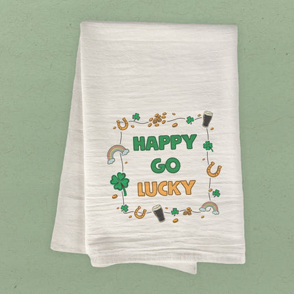 Happy Go Lucky - Cotton Tea Towel